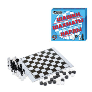 Игра 3 в 1 «Шашки, нарды и шахматы»