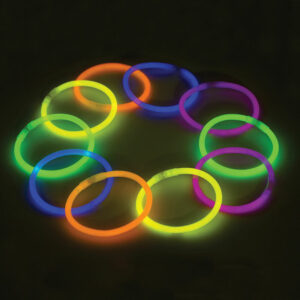 Светящиеся неоновые палочки браслеты, набор 10 штук